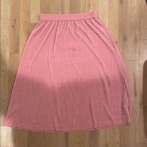 Pink Tea-Length Skirt